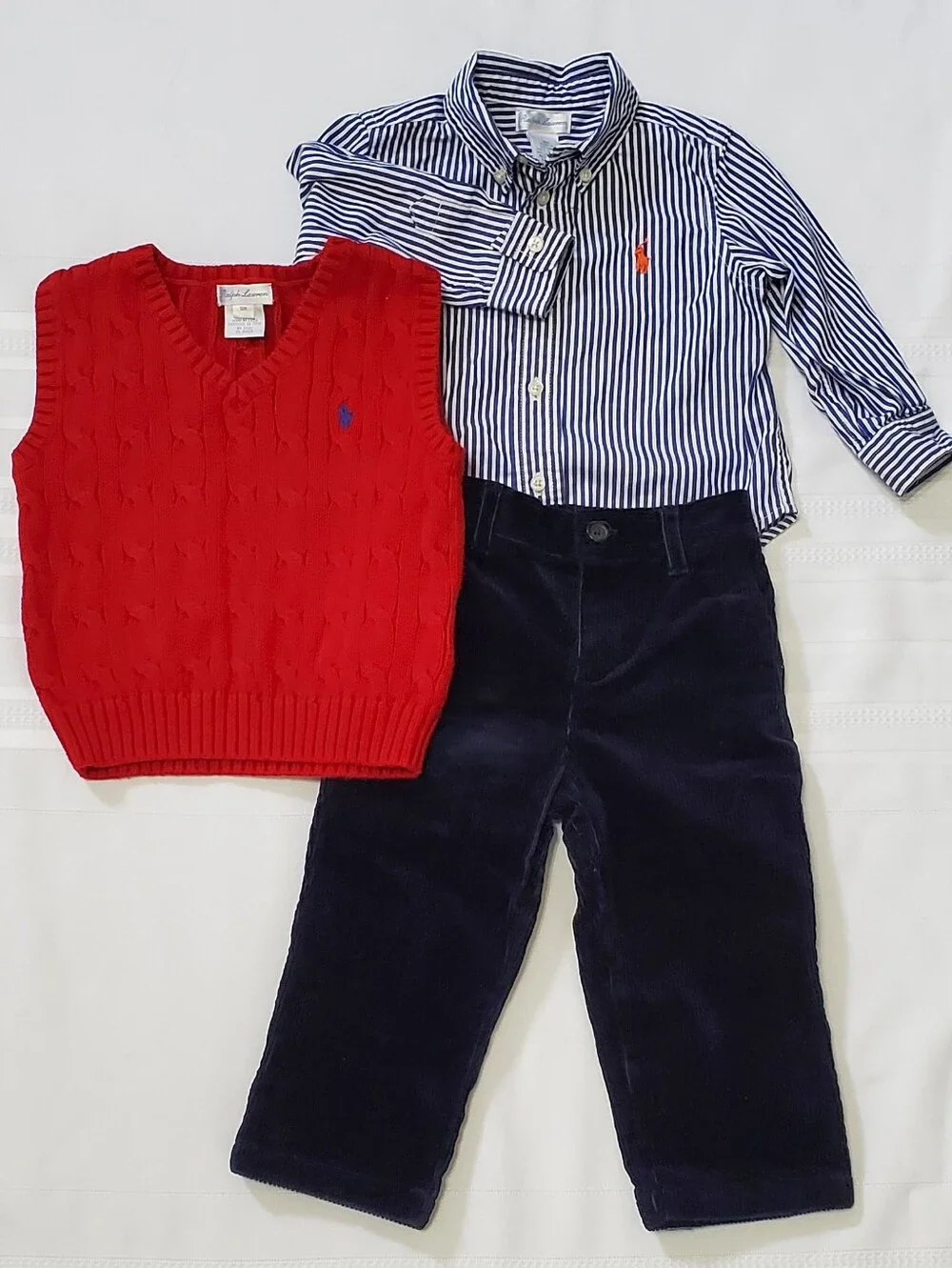 Ralph Lauren Baby Boy 3-Piece Outfit Set
